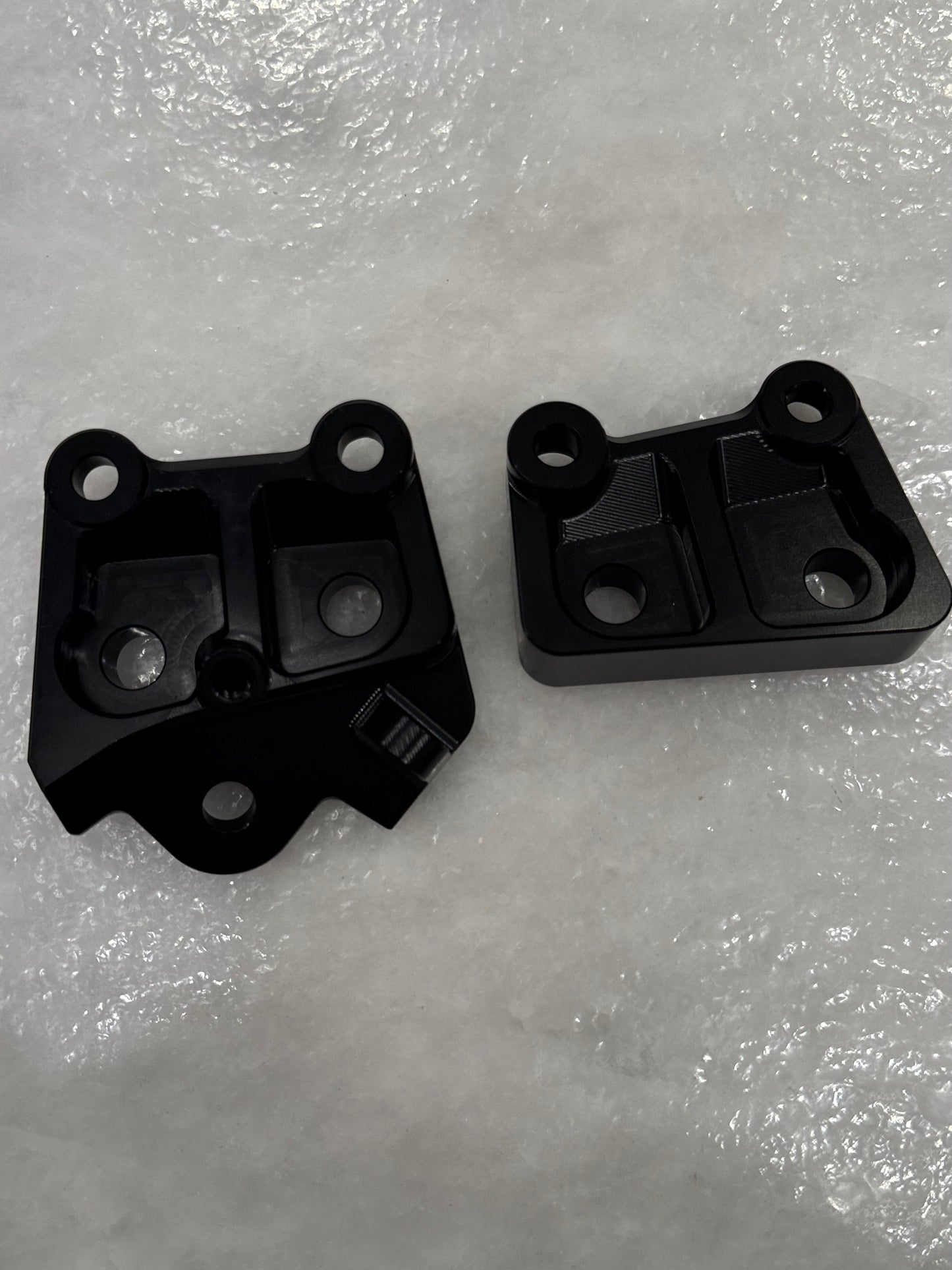 Talaria XXX Metal Foot Peg Brackets | CNC Upgrade Mounts (Black & Chrome)