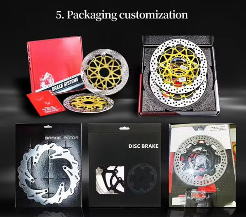 brake pads,brake rotors,sprocket chain and other parts.