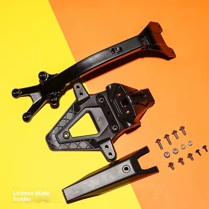 Taillight mounting cover license plate bracket for rear
