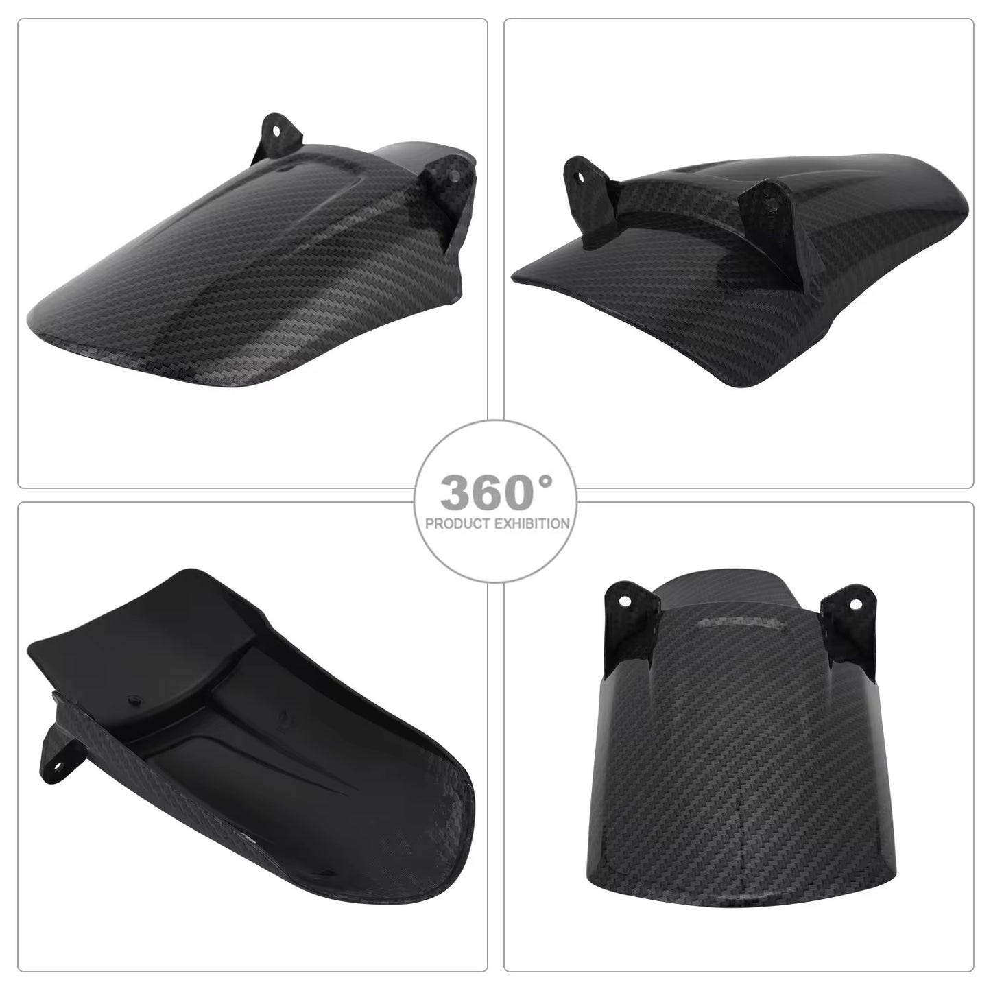 Carbon fiber rear tire fender