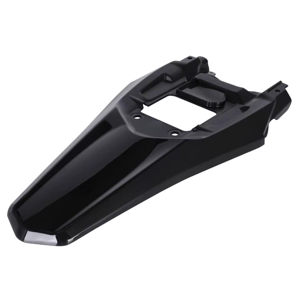 Black rear fender