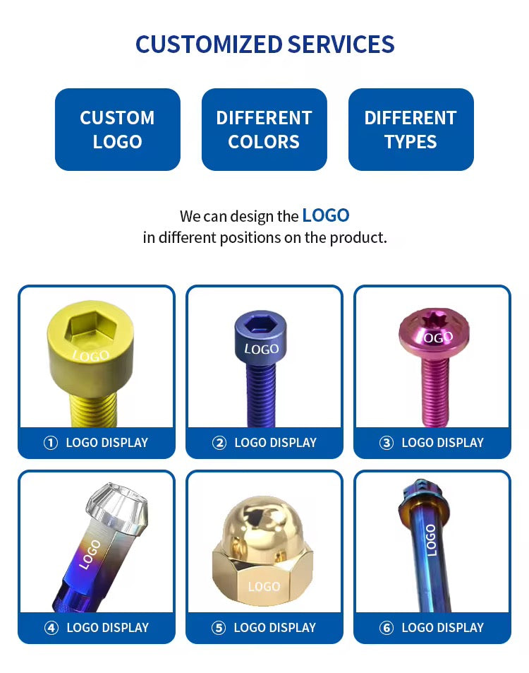 Titanium bolts full kit